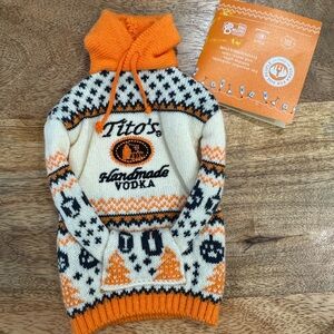 Tito's Handmade Vodka Dog Bottle Sweater
